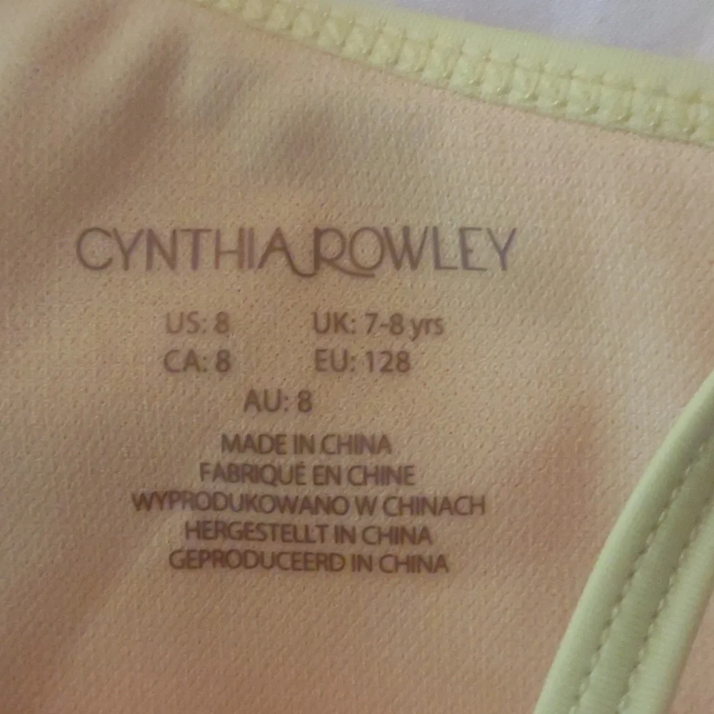 Cynthia Rowley Girls One Piece Swimsuit Size 8
